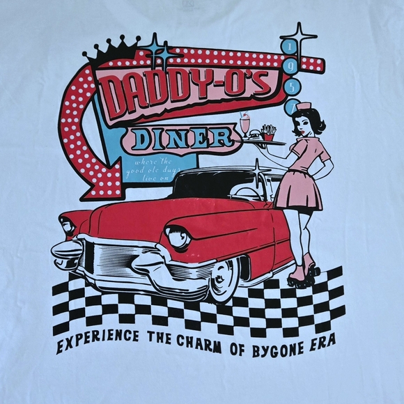 ✨️HP✨️ Nickel & Iron "Daddy-O's Diner" Graphic Tee👕 - NWT - Picture 3 of 15